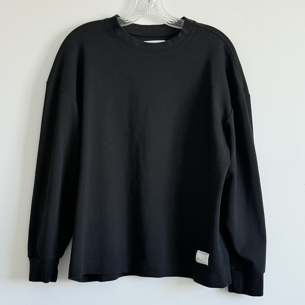 Public Supply NYC Oversize Long Sleeve Sweatshirt M Black Street Comfort Casual